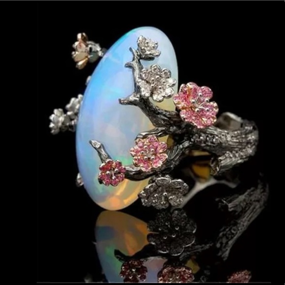 Jewelry - Woman’s Opal Silver Ring!